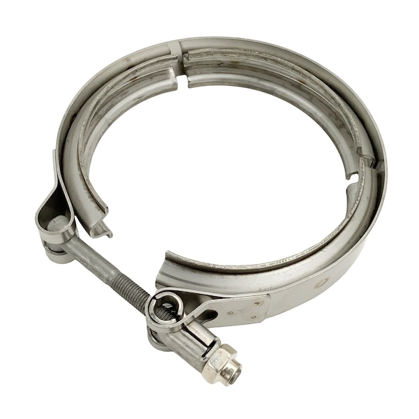 Heavy Duty Mfg Clamp, V-Band, Pipe Od 3.5 In.0, 3.5 In. Pipe Od, Navistar Dt466 21-243-1/2 - main